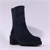 Paul Green Block Heel Ankle Boot - Navy Suede